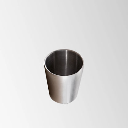 Stainless steel insulated tumbler top view