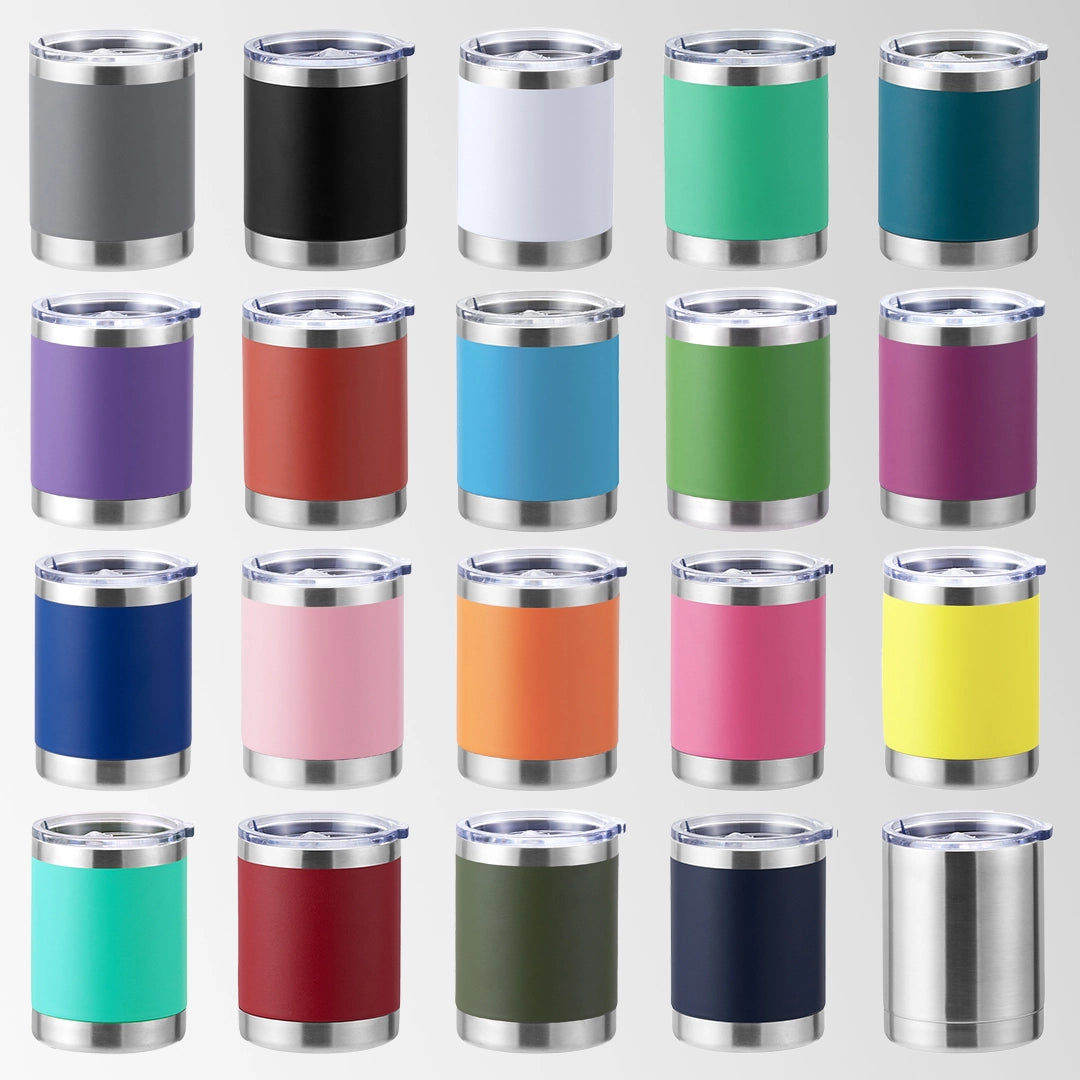 Multi color travel coffee tumblers custom logo collection