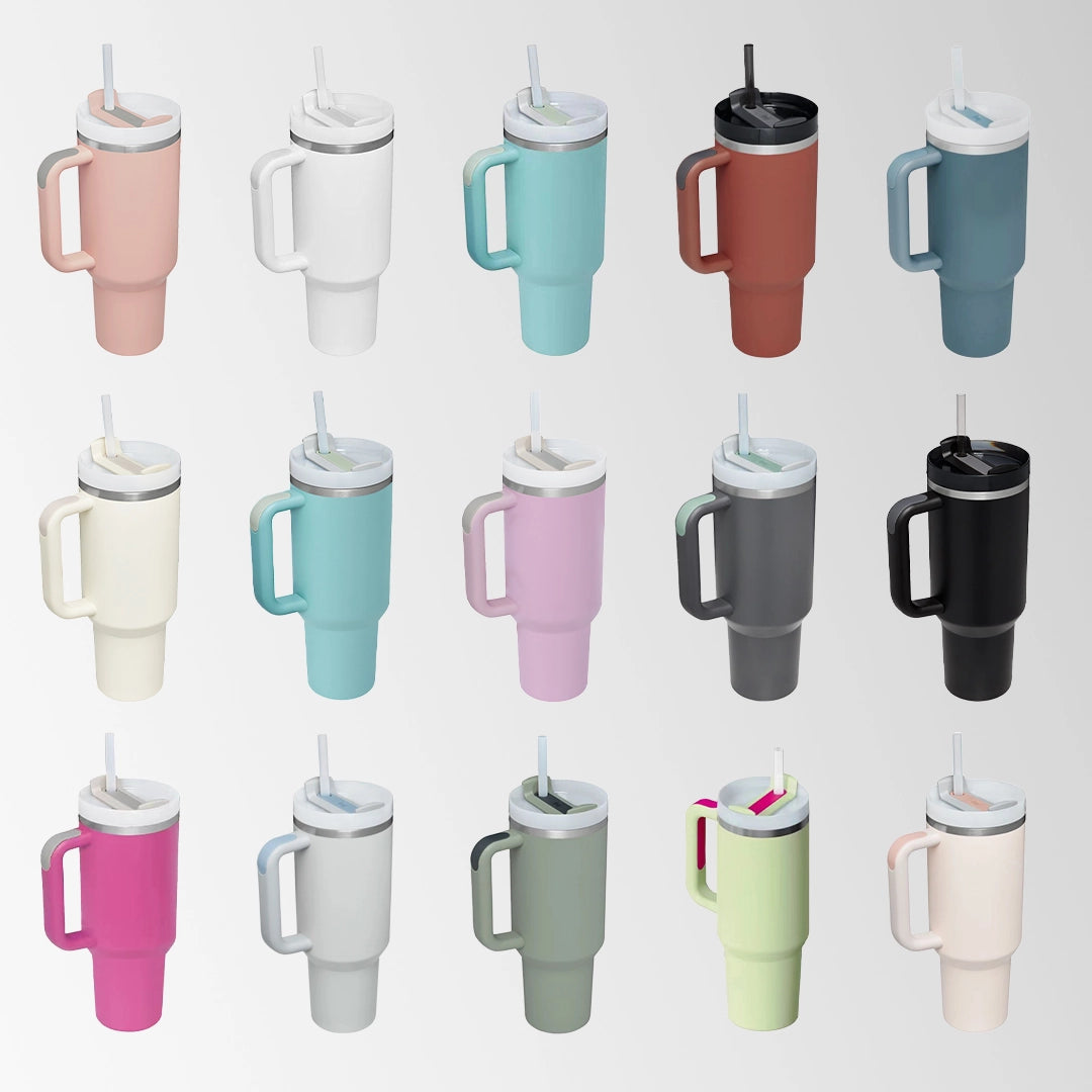 Multi color insulated tumblers with handle collection