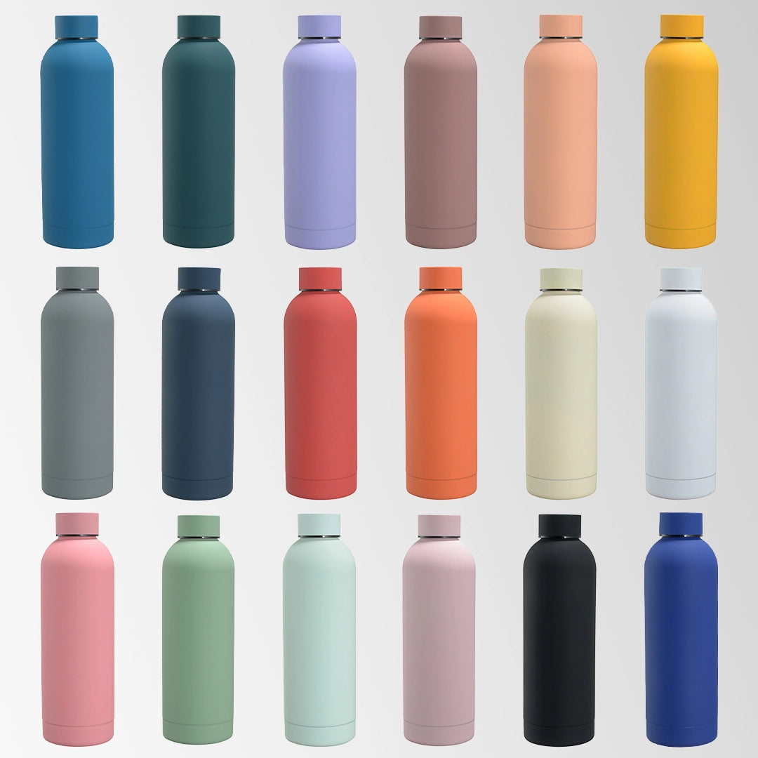 Multi color 25 oz. insulated water bottles custom logo collection