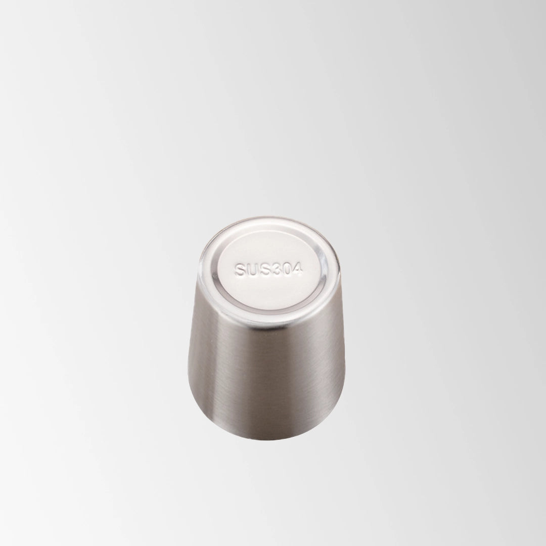 Stainless steel insulated tumbler bottom view