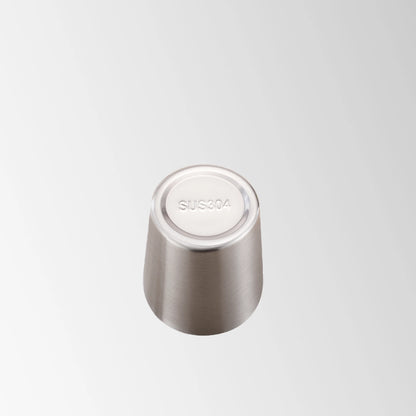 Stainless steel insulated tumbler bottom view