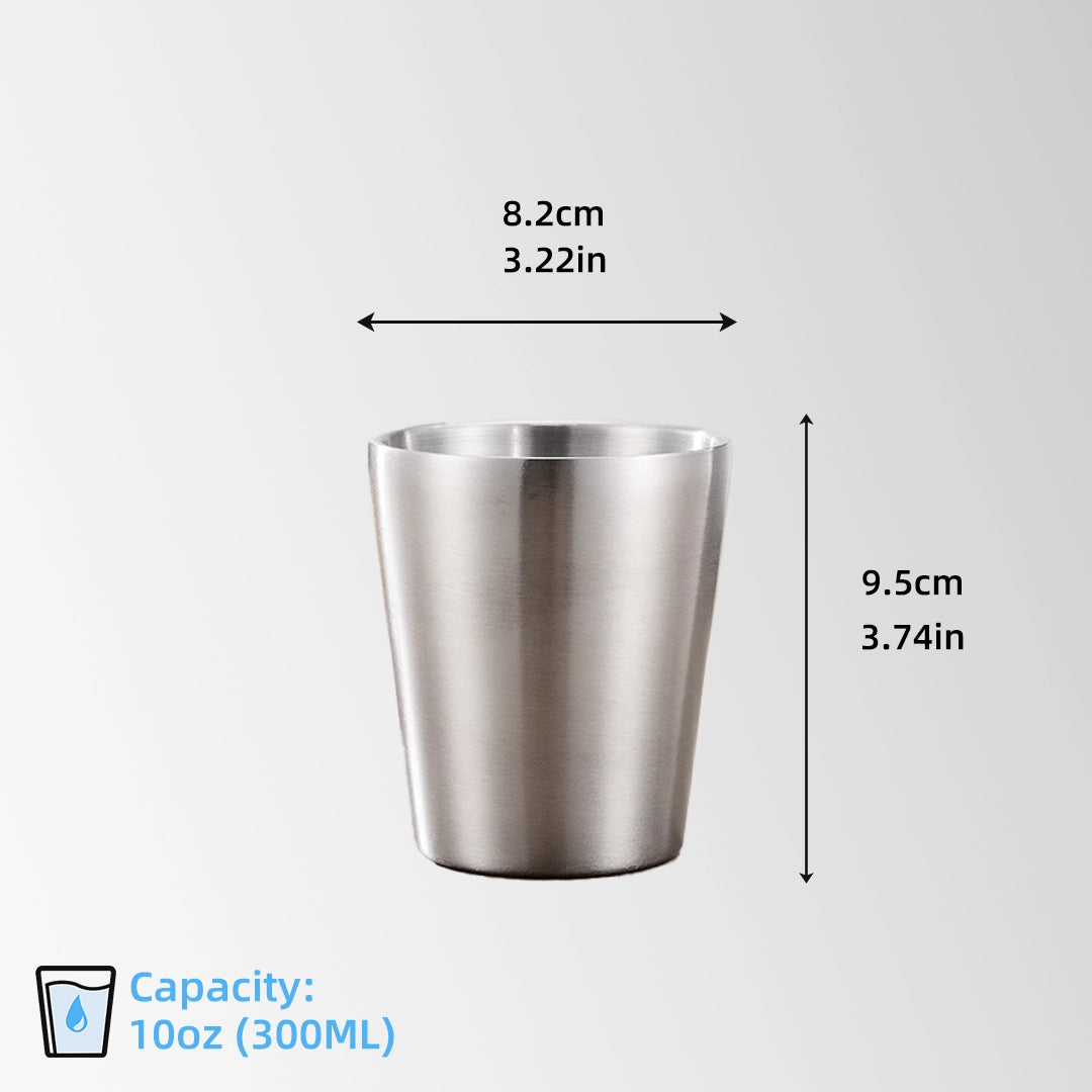 Stainless steel insulated tumbler size and dimensions view