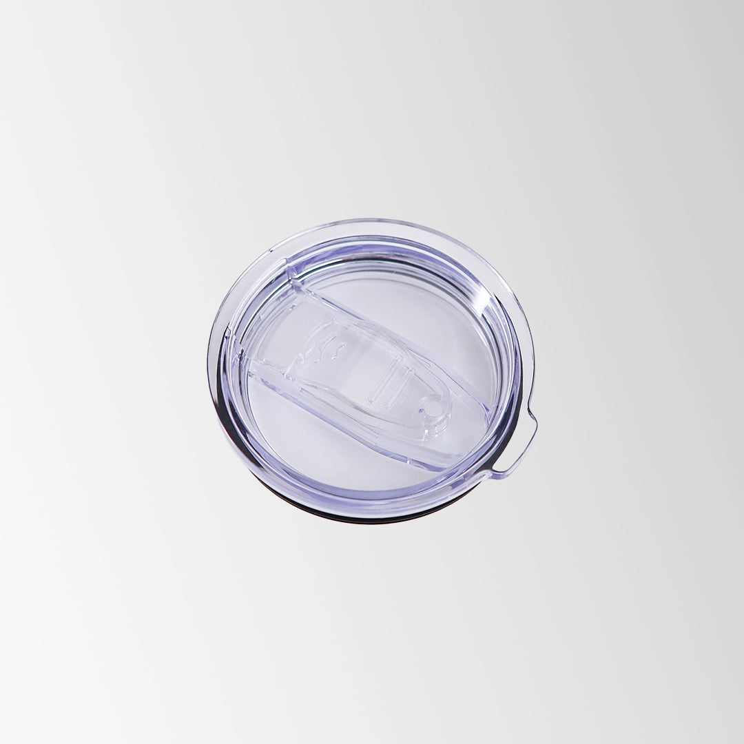 Skinny tumbler lid top view