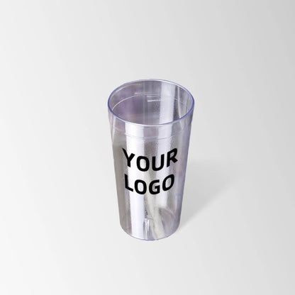 light purple SAN plastic textured tumbler custom logo