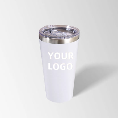 White double wall tumbler custom logo