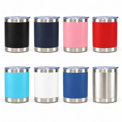 Assorted color 12oz lowball tumbler bulk custom logo
