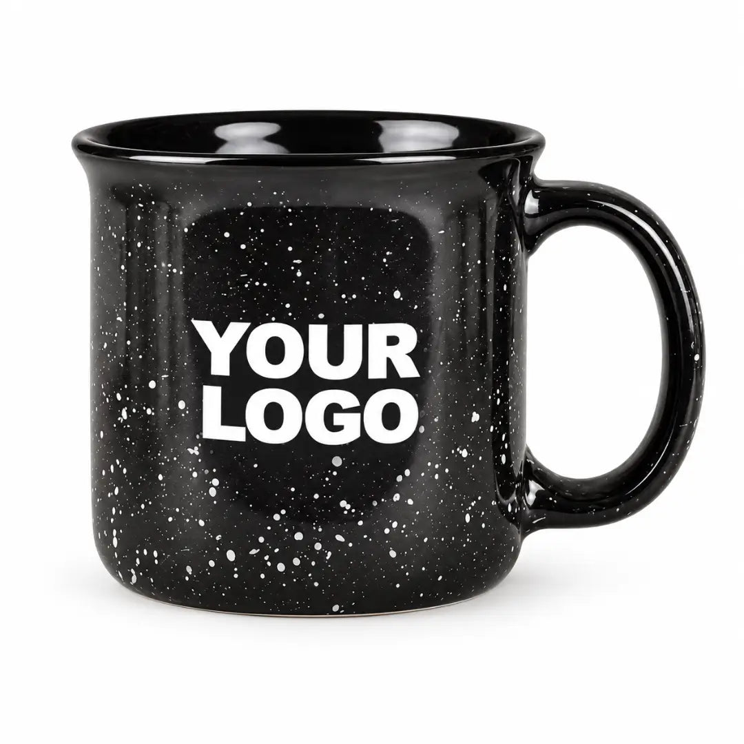 Black 15 oz. Ceramic Campfire Mug
