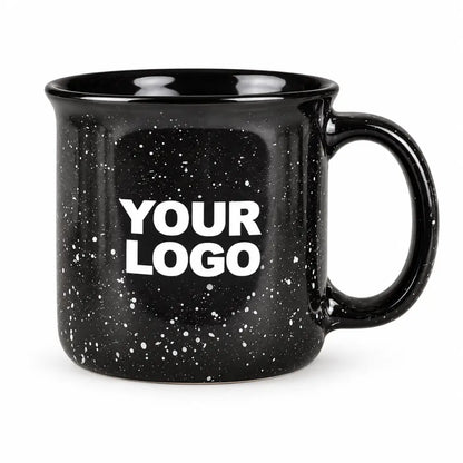 Black 15 oz. Ceramic Campfire Mug