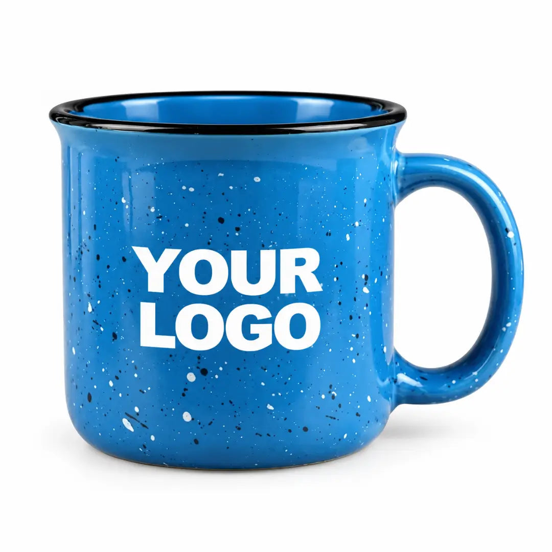 Blue 15 oz. Ceramic Campfire Mug