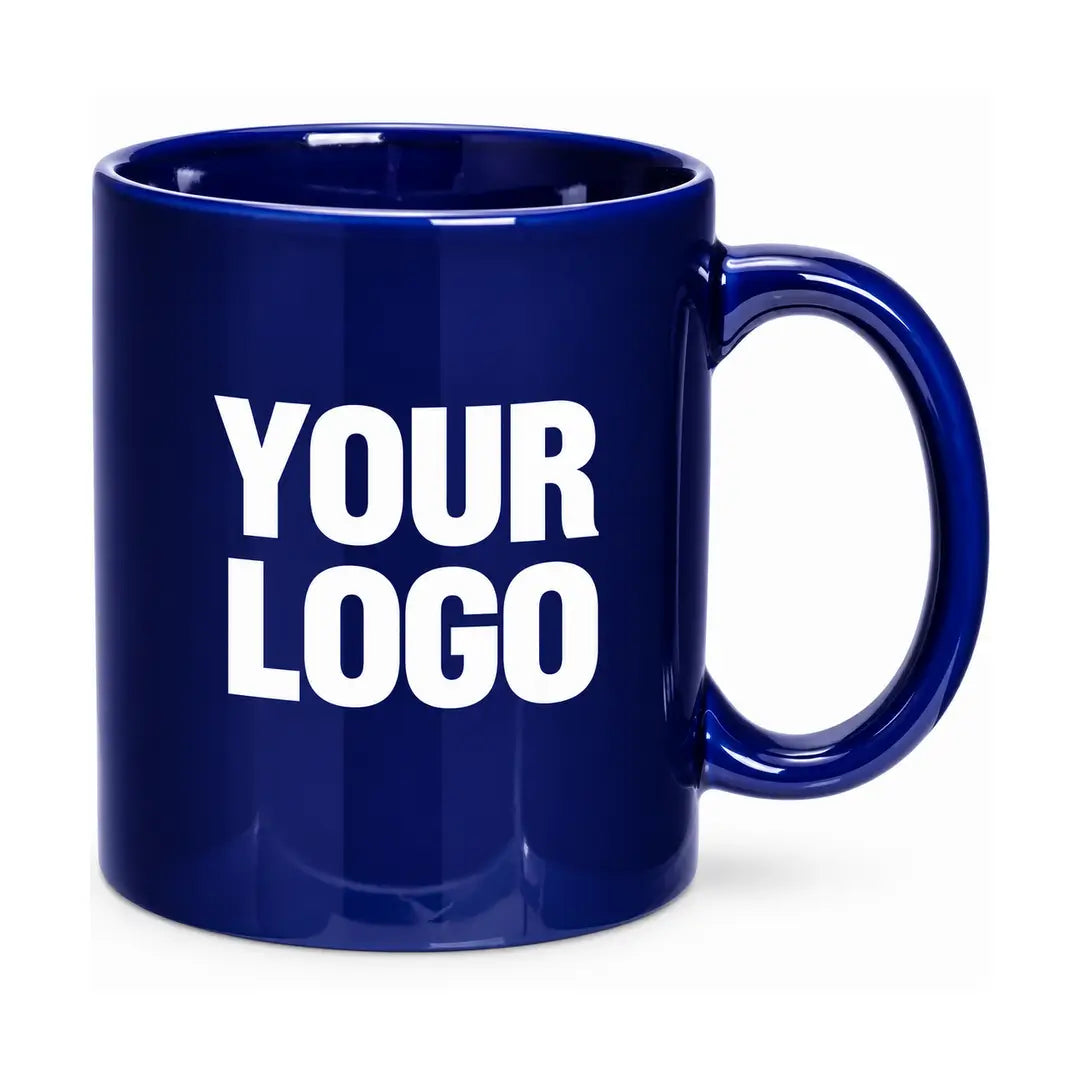 Cobalt Blue 11 oz. Traditional Ceramic Coffee Mug
