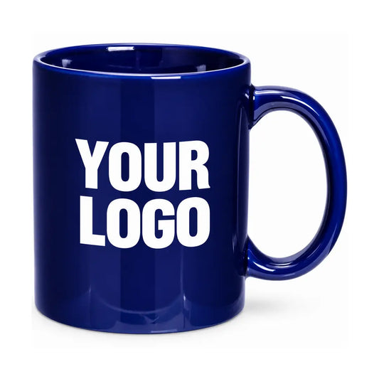 Cobalt Blue 11 oz. Traditional Ceramic Coffee Mug