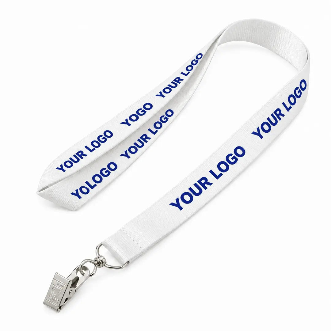 Custom Nylon White Gray Logo