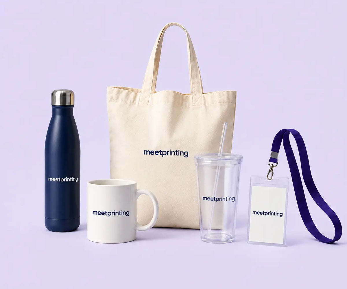 Custom promotional products with MeetPrinting logo2