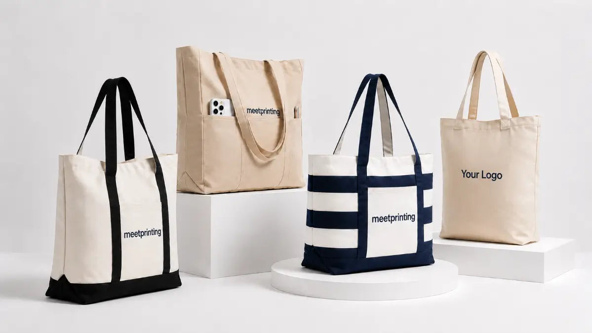 Custom tote bags with logo printing
