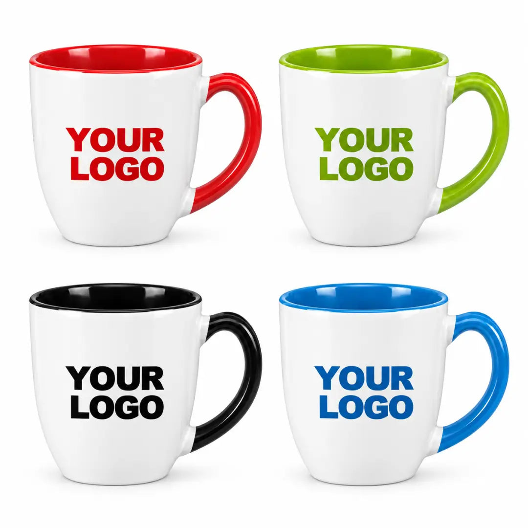 Custom 16 oz. Two-Tone Ceramic Bistro Mug