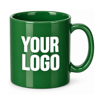 Green 11 oz. Traditional Ceramic Coffee Mug