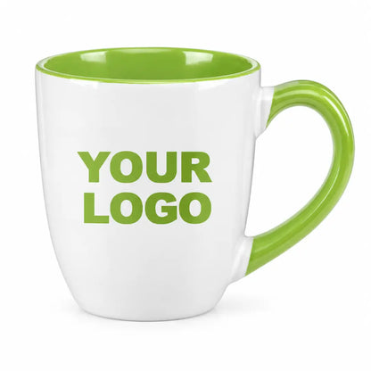 Custom 16 oz. Two-Tone Ceramic Bistro Mug
