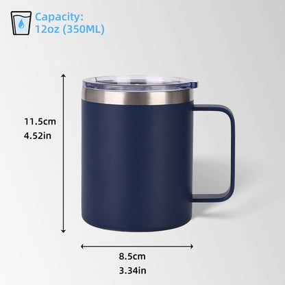 Custom 12 oz. Insulated Coffee Mug With Lid