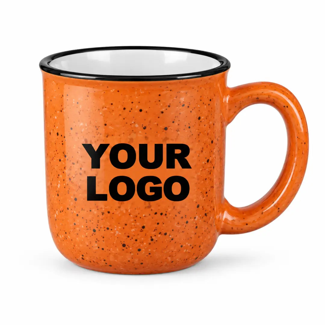 Orange 15 oz. Ceramic Campfire Mug
