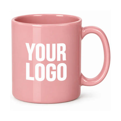 Pink 11 oz. Traditional Ceramic Coffee Mug