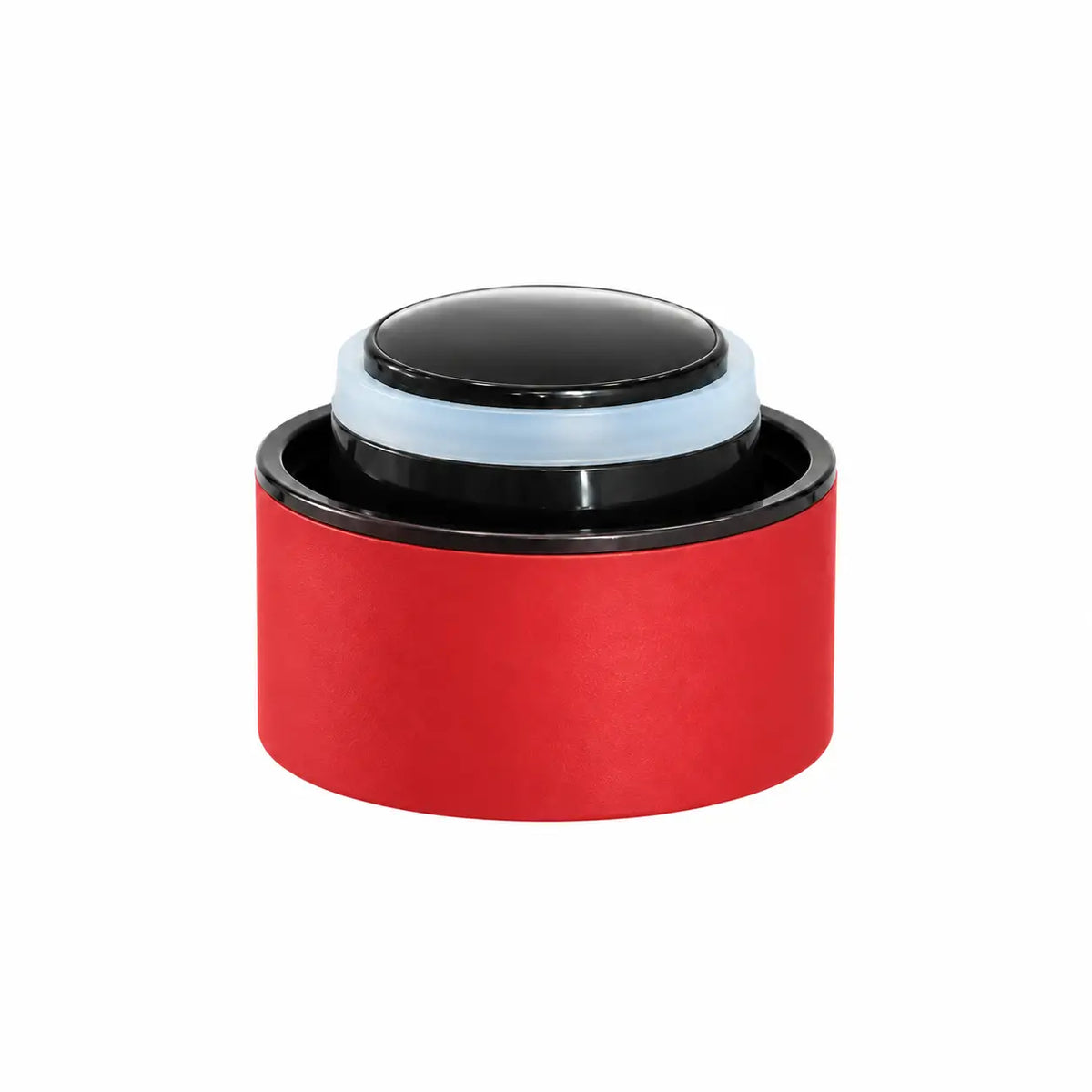 Red spill-resistant insulated bottle lid