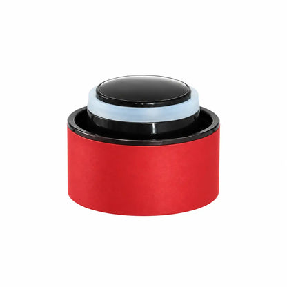 Red spill-resistant insulated bottle lid