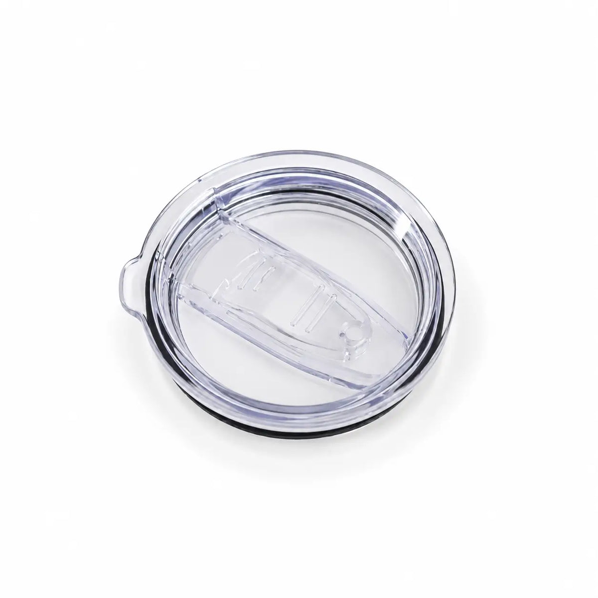 Skinny tumbler lid top view