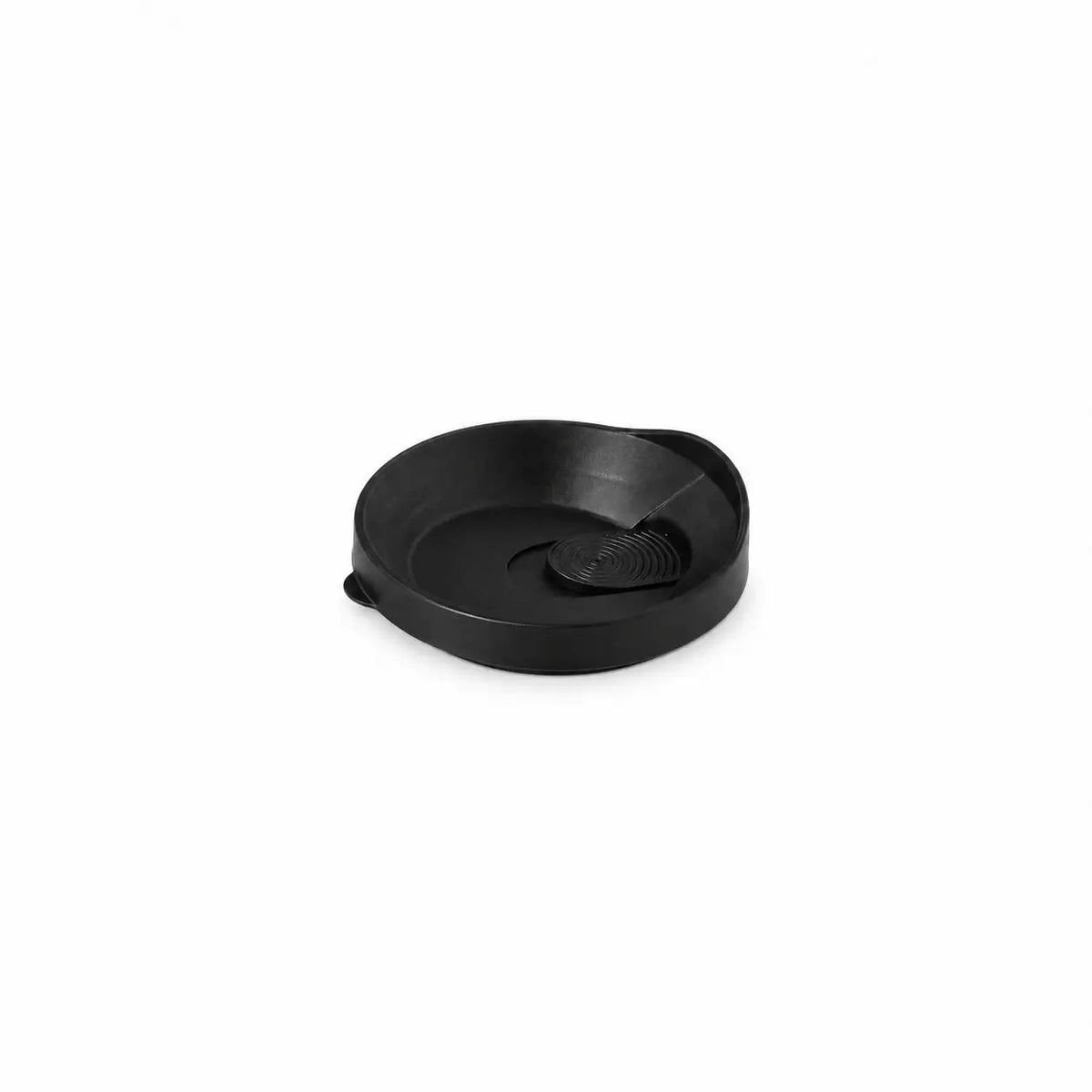 clear plastic tumbler lid top view