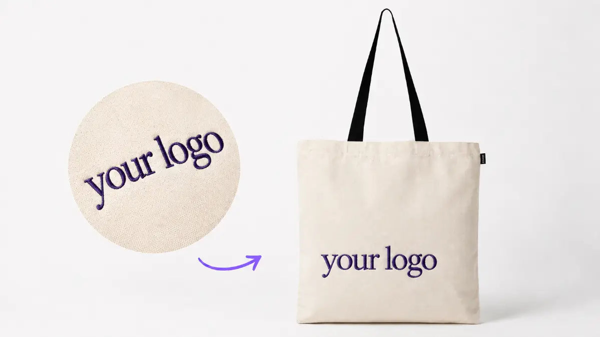custom cotton tote bags logo