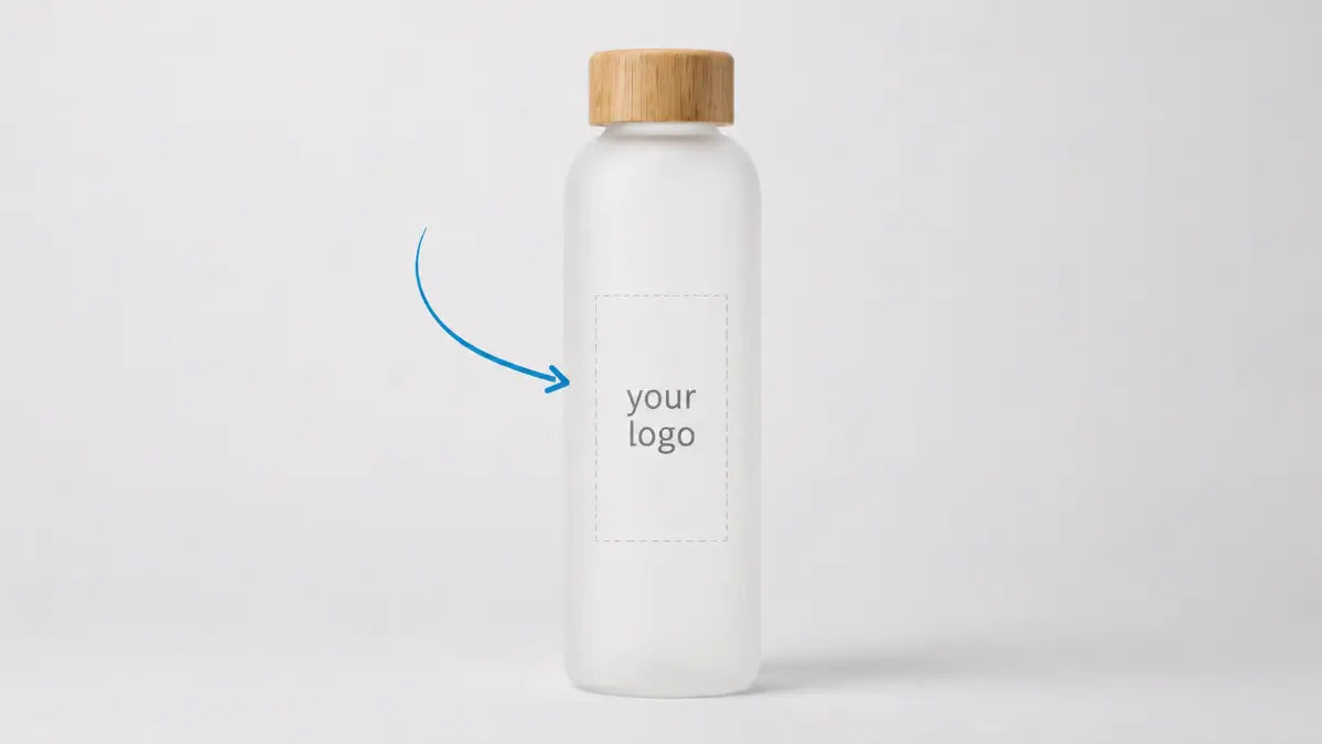 custom logo glass water bottles
