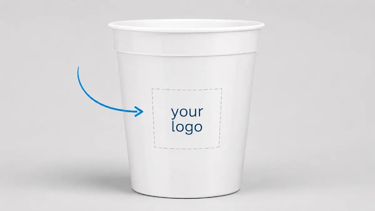 custom logo plastic cups