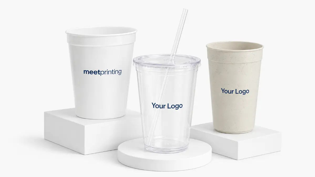 custom logo plastic cups collection