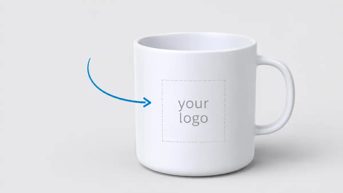 custom logo plastic mug