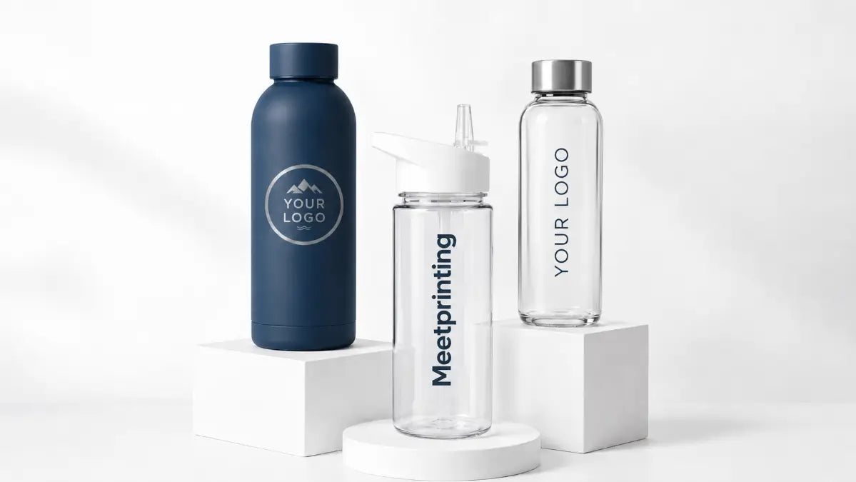 custom logo water bottles collection