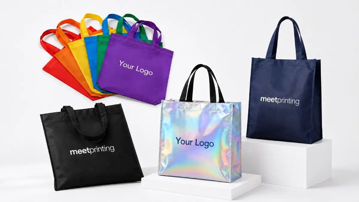 custom non-woven tote bags logo