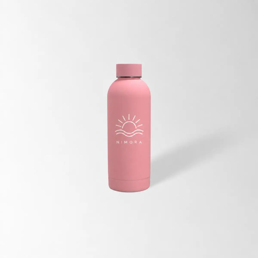 custom pink water bottle