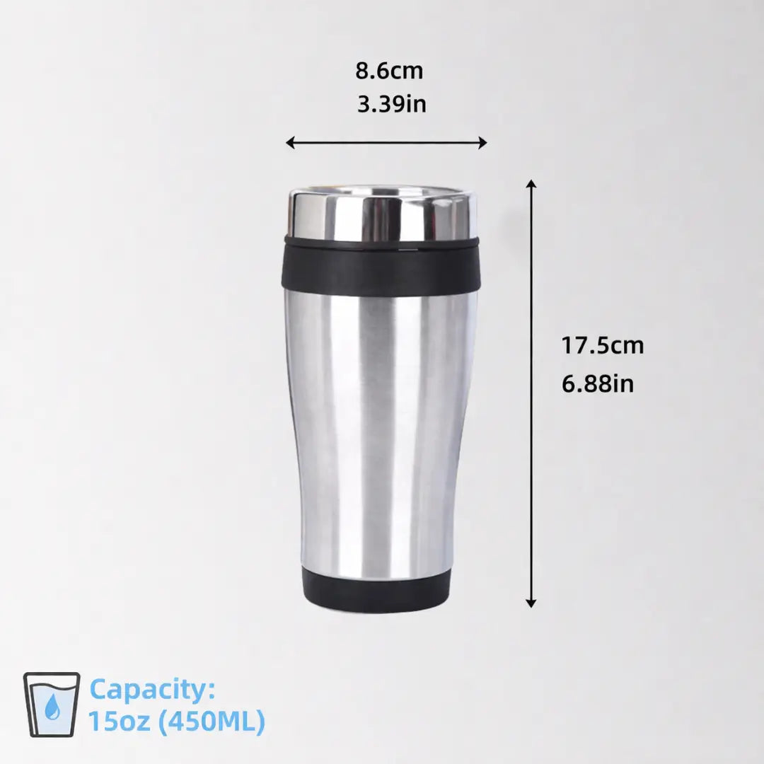 Custom 15 oz. Aspen Stainless Steel Tumbler