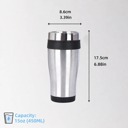 Custom 15 oz. Aspen Stainless Steel Tumbler